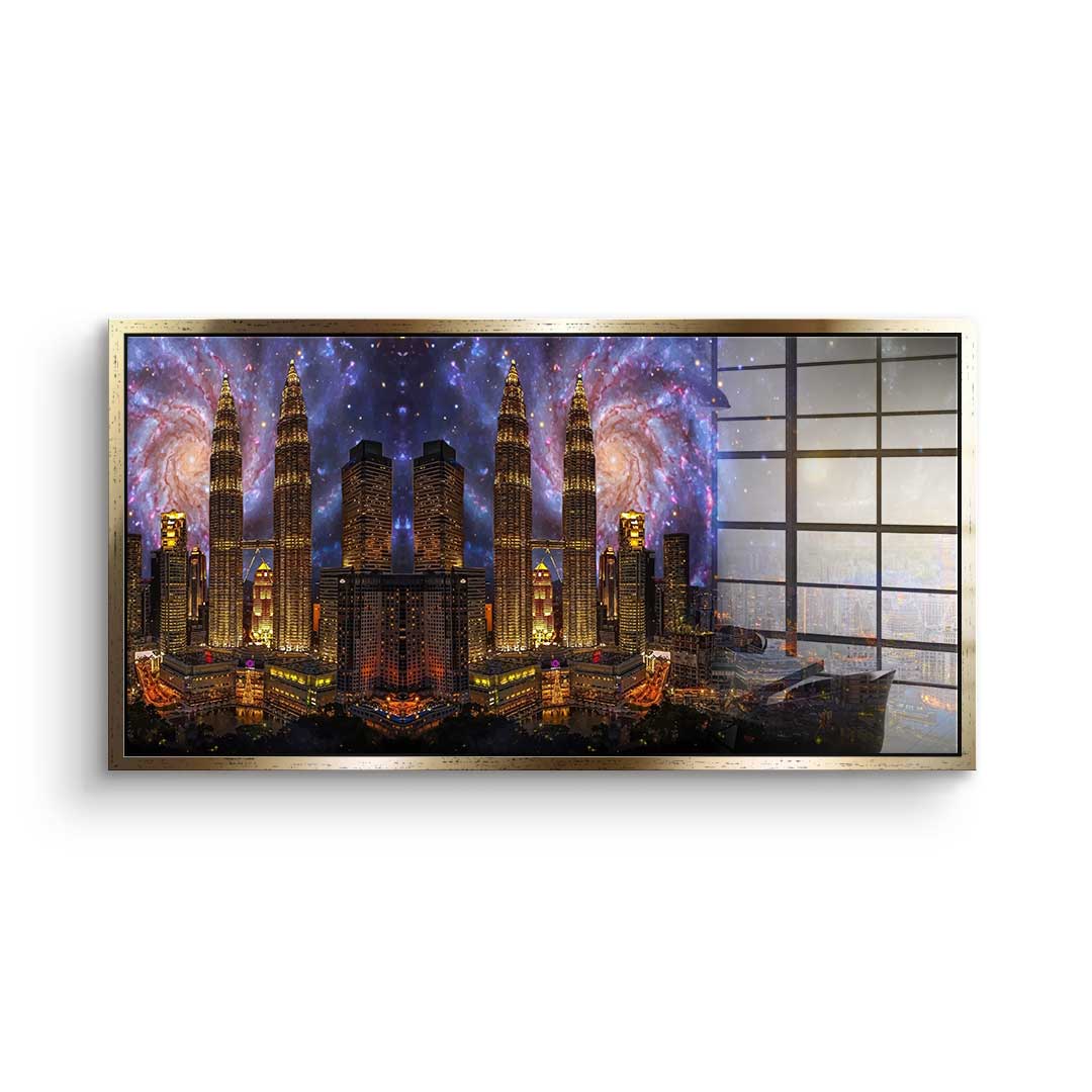 Stadt der Galaxy - Acrylglas