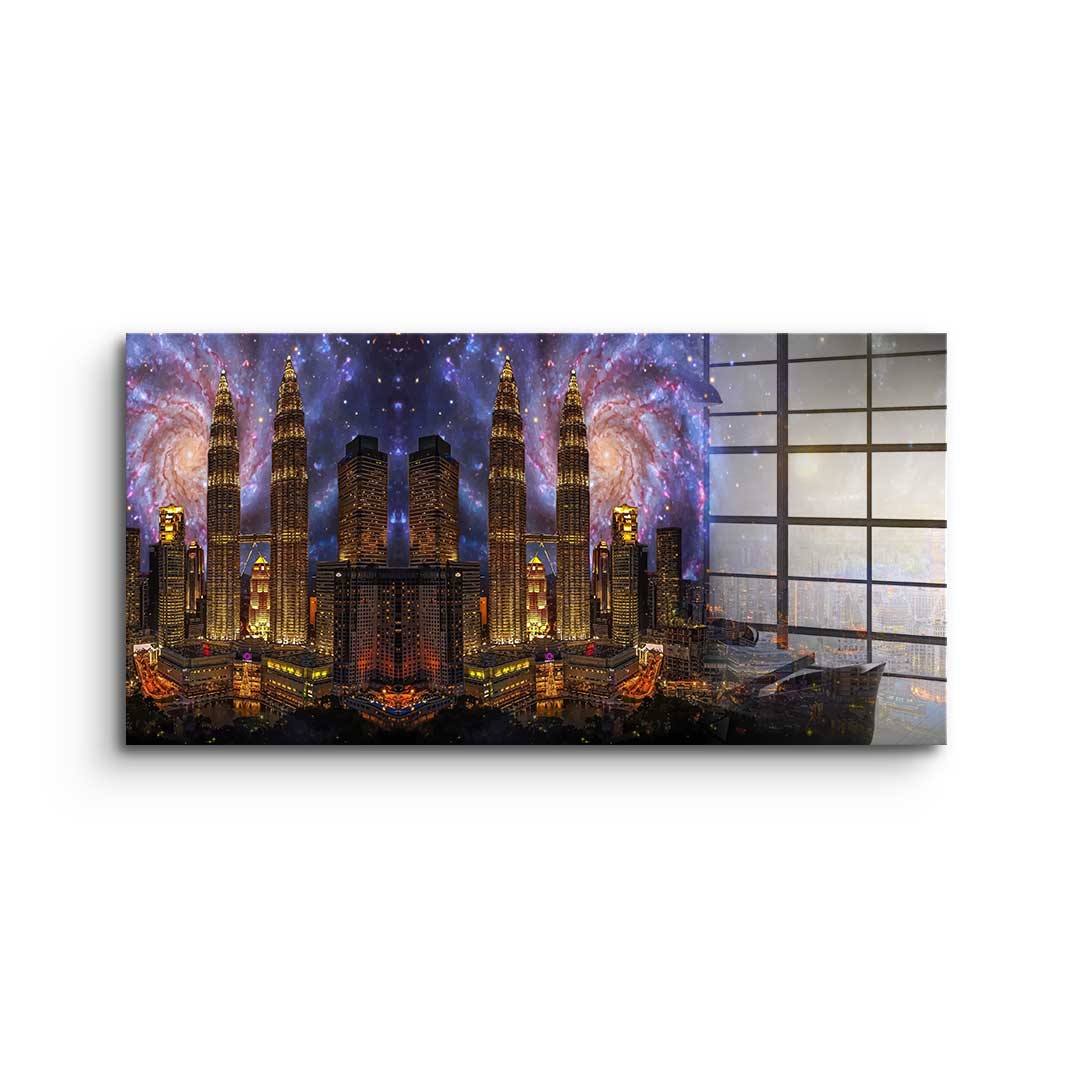 Stadt der Galaxy - Acrylglas