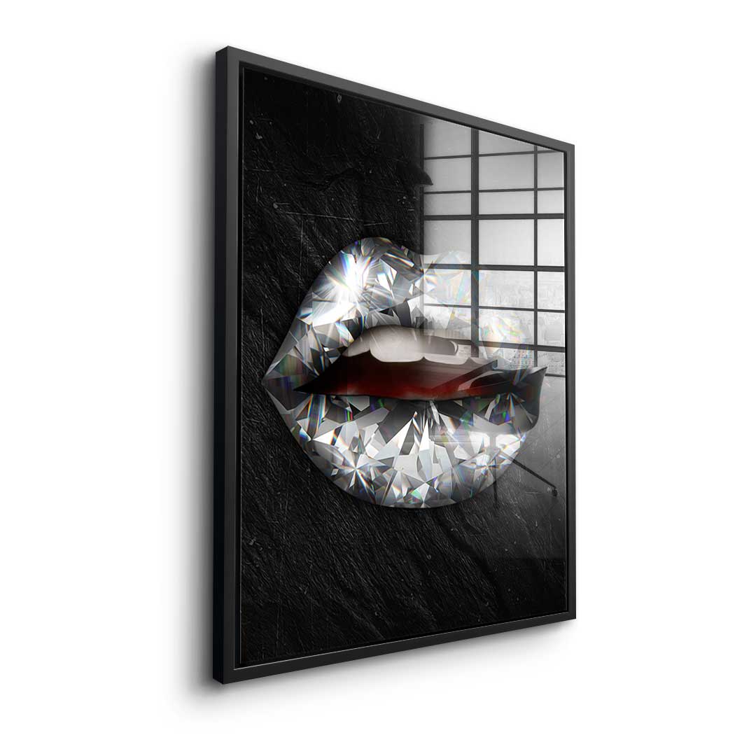 Lippen X Diamant - Acrylglas