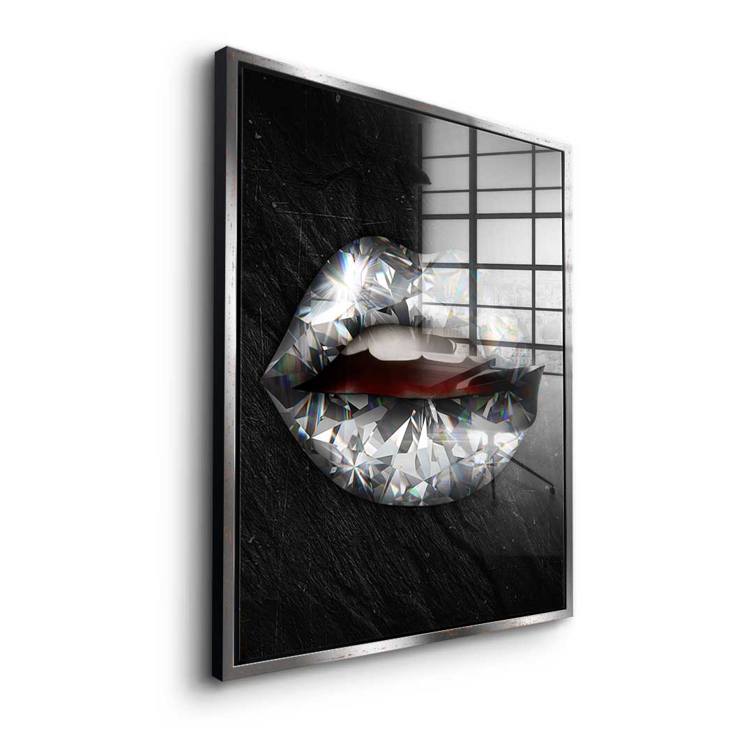 Lippen X Diamant - Acrylglas