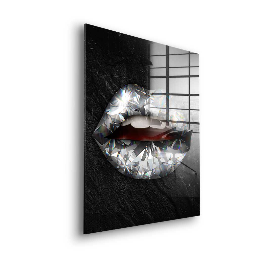 Lippen X Diamant - Acrylglas