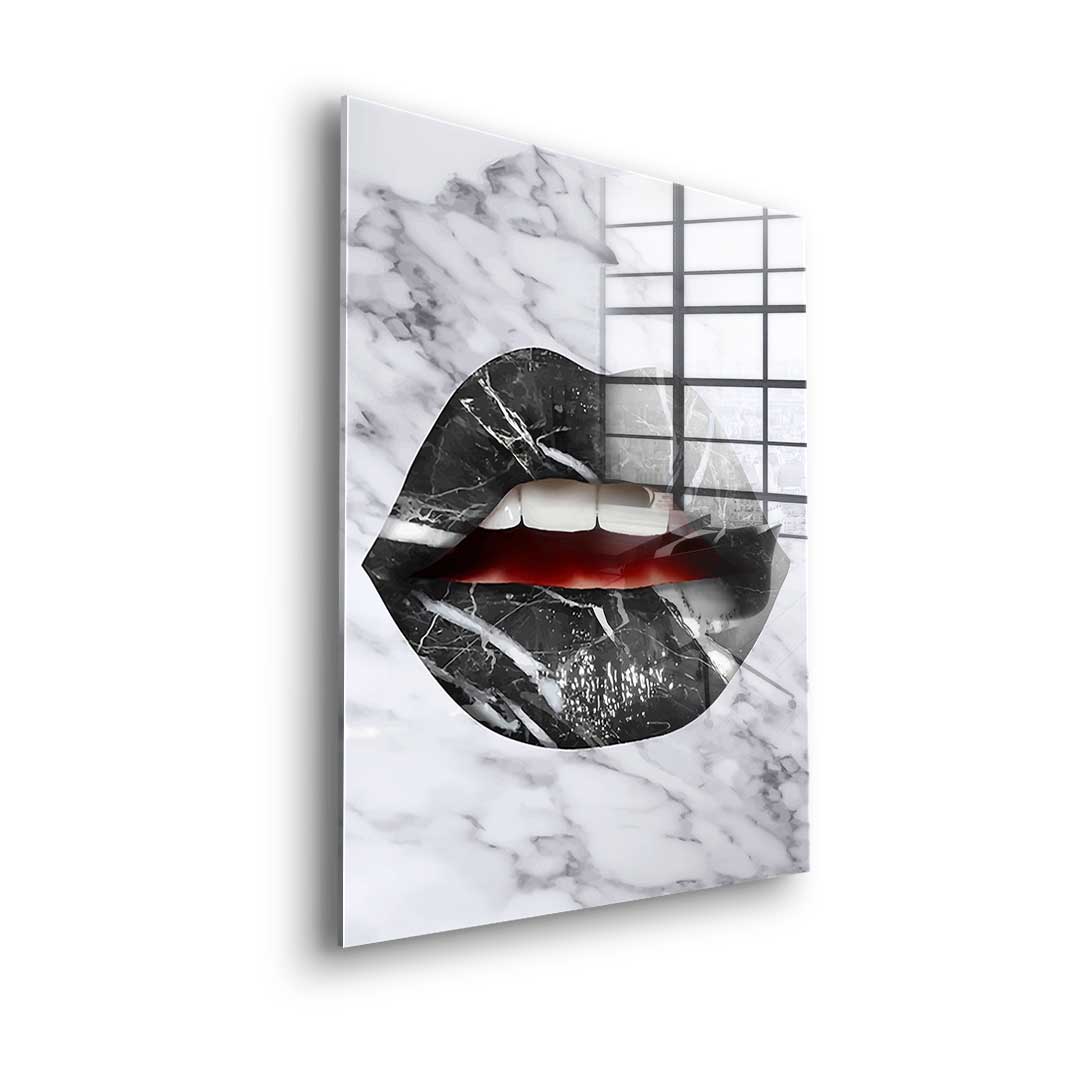 Lippen X Marmor - Acrylglas