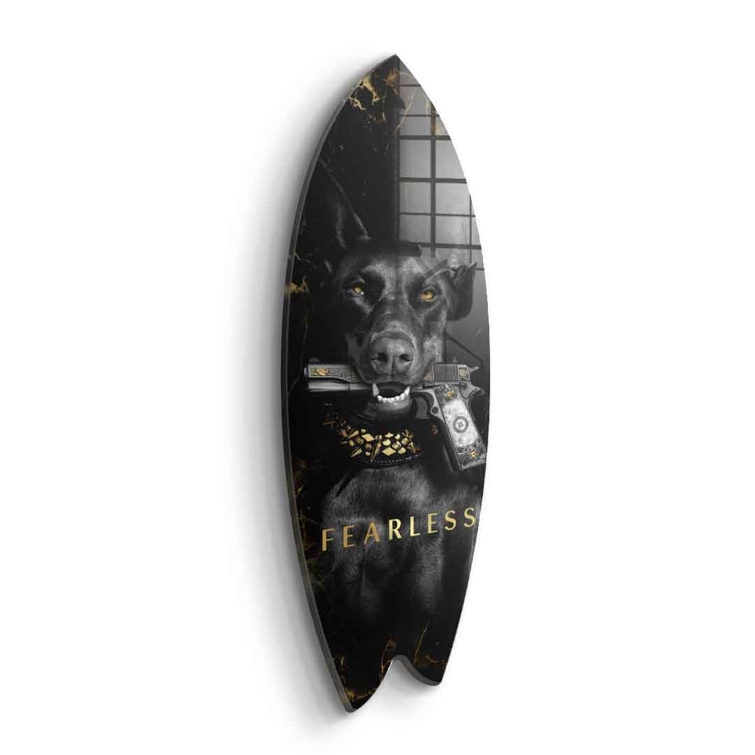 Surfboard Luxury Dog — Złoty liść