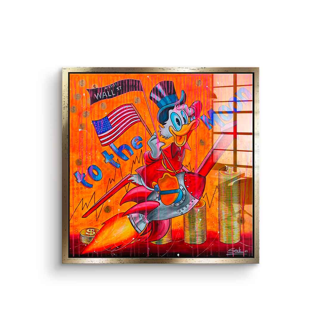 To the moon - Acrylglas