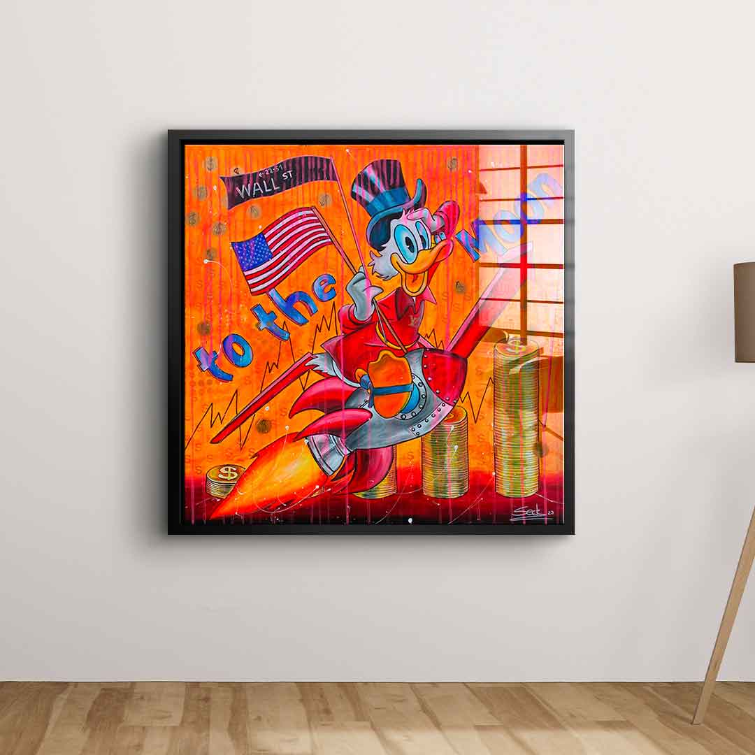 To the moon - Acrylglas