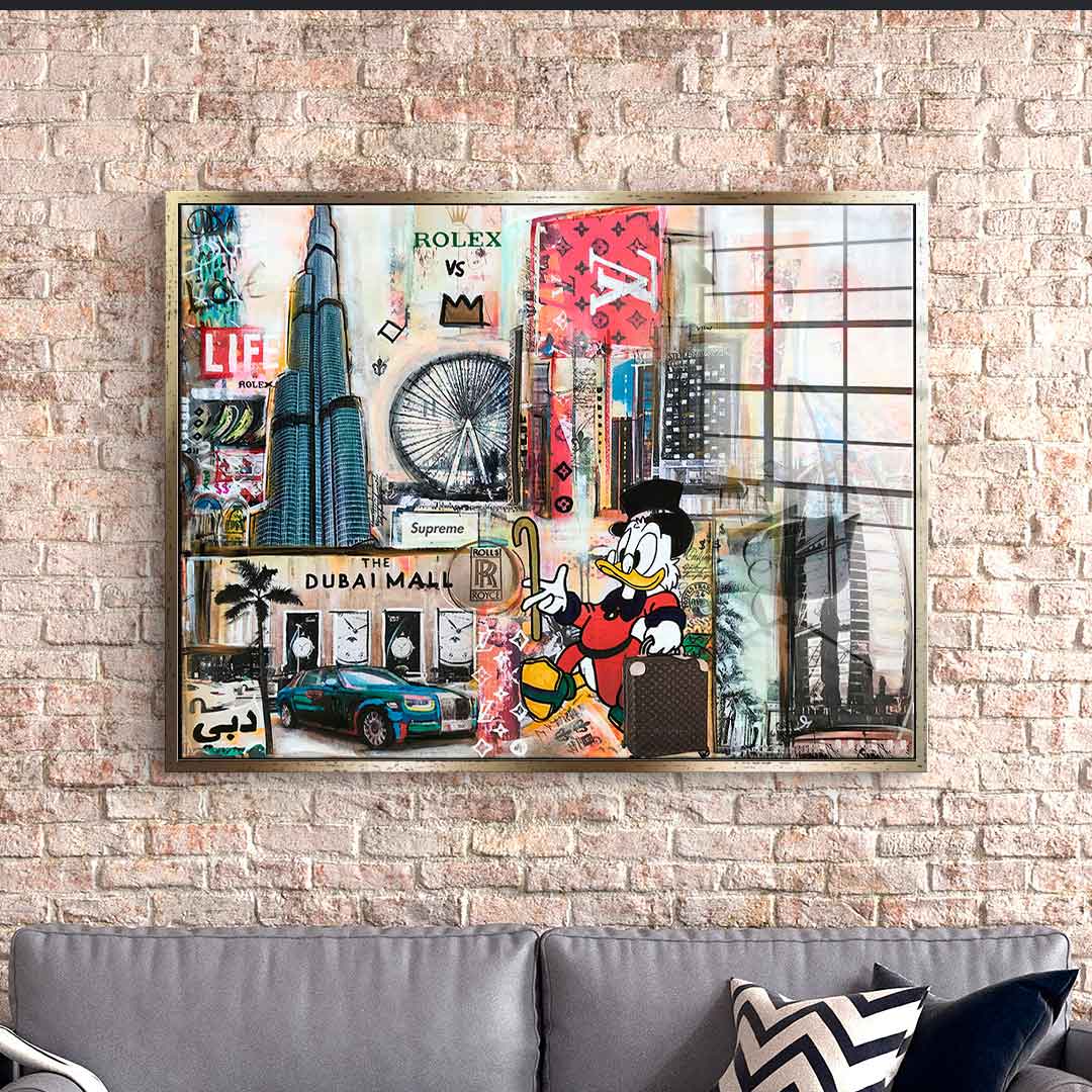 Dagobert in Dubai - Acrylglas