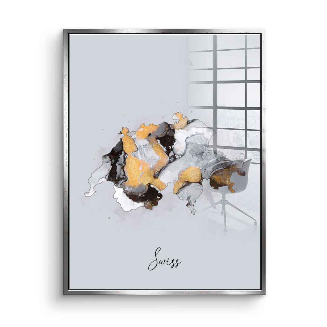 Abstract Countries - Swiss - Acrylglas