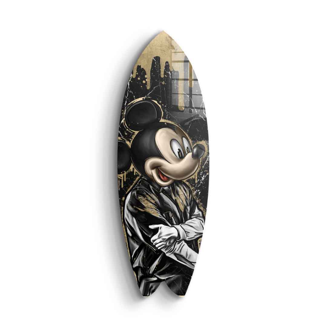 Surfboard Gangster King - Blattgold